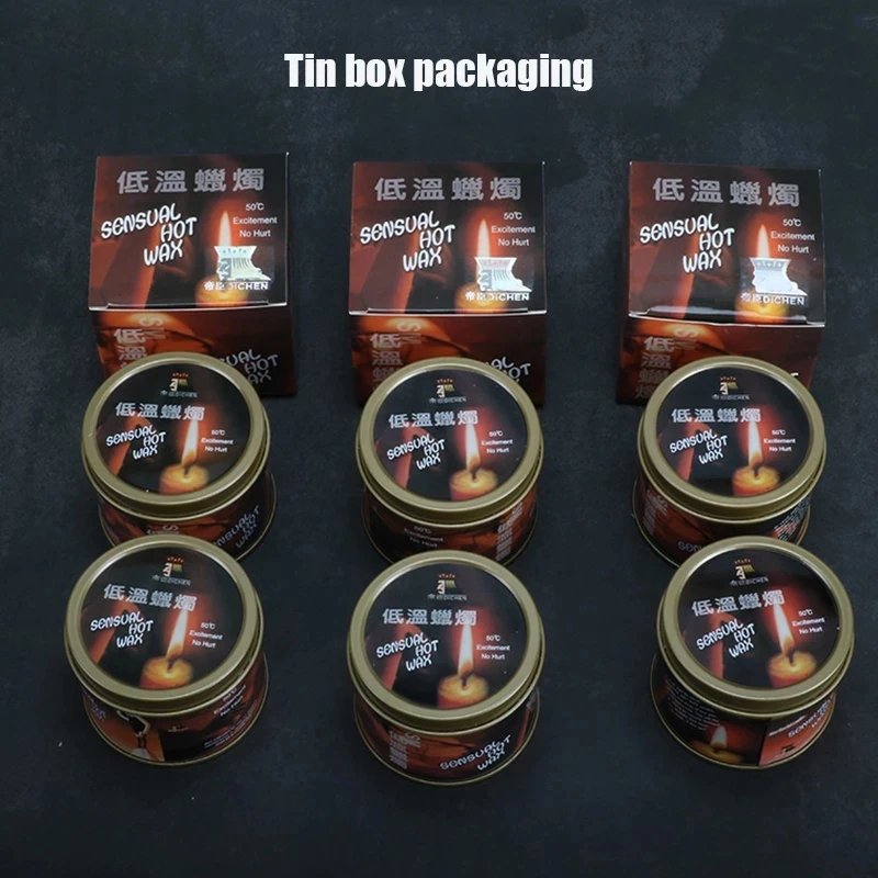 2pcs/box Low Temperature Candle SM Fun dripping wax Adult sex candles Tinplate boxed Multicolor cosmetic wax Scented candle
