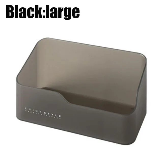Plastic Makeup Bathroom Storage Box Cosmetic Organizer Desktop Make Up Jewelry Storage Case Sundries Table Container Organizer 