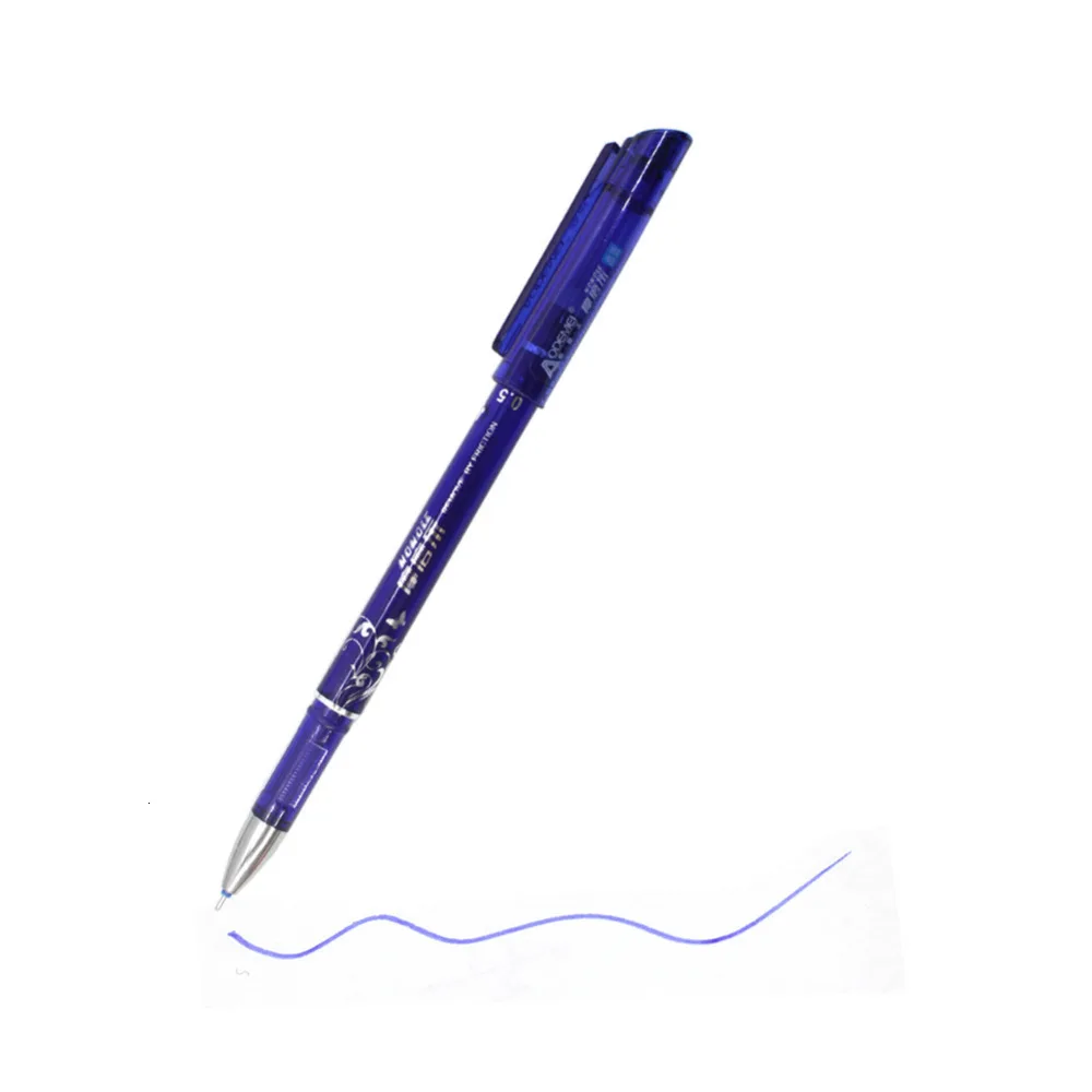 12 шт./упак. со стирающимися чернилами гелевая ручка 0,5 мм студенческие канцелярские ручки 4 цвета для детей; отличный подарок;
