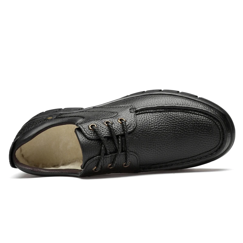 Autumn Winter Genuine Leather Shoes Men Casual For Adult Chaussure Homme Cuir Black Brown Scarpe Uomo Eleganti Big Size 48 49 3