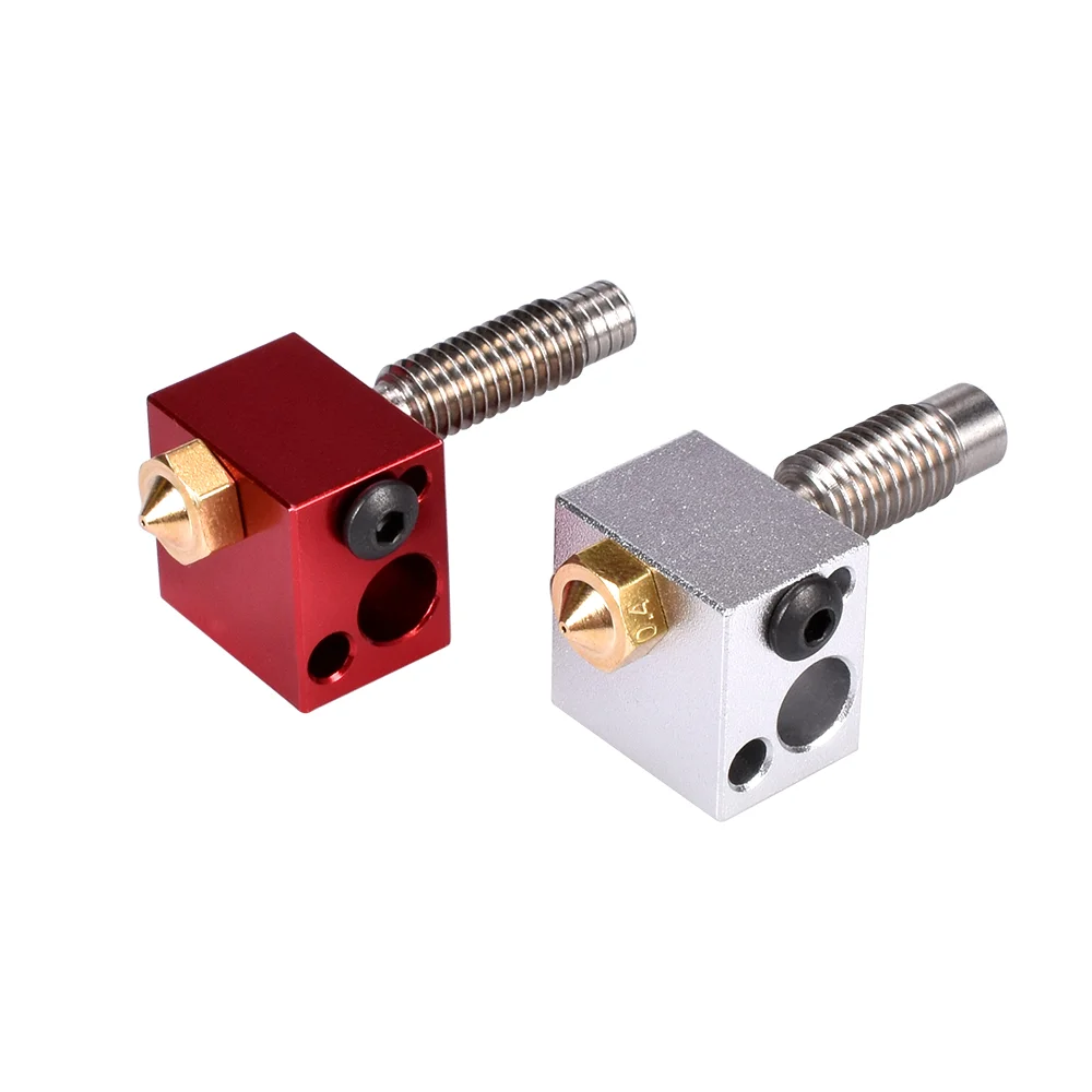 V5 нагревательный блок алюминиевый для V5 Hotend силиконовый носок крышка дистанционного экструдера 3d принтер E3D V6 j-головка Боуден радиатор PT100