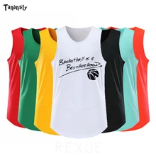 Баскетбольные майки для колледжа, мужские майки без рукавов, баскетбольные майки, майка, футболка для пробежки, тренировочная команда, спортивные дышащие, опт