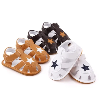 

Baby Kids Boys Summer Breathable Anti-Slip Shoes Baotou Sandals Toddler Soft Soled First Walkers Sandals