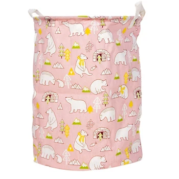 

Practical Christmas Bucket Household Storage Laundry Basket Folding Geometry Dirty Clothes Toys Storage Bucket