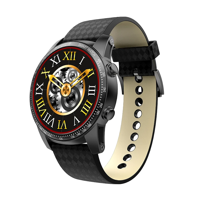 Смарт-часы KOSPET KW99 3g на базе Android, Bluetooth, 2 ГБ, 16 ГБ, пульсометр, gps, шагомер, 1,39 дюйма, AMOLED, wifi, спортивные Смарт-часы для мужчин - Цвет: Black