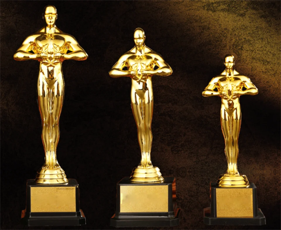 На заказ Оскар трофей награды Реплика маленький золотой человек PC позолоченный командный Спорт соревнование ремесло сувениры Вечерние торжества подарки