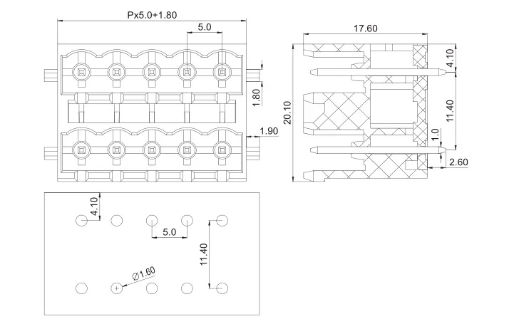 KF2EDGKVHG 5,0 2P~ 12P разъем PCB вставной TEMINAL блок 5,0 мм 4PIN~ 24PIN CCDN 2,5 G1 P26 THR PHOENIX DEGSON KEFA