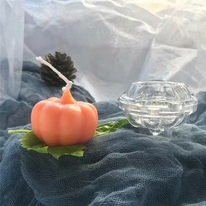 3D Тыква Свеча Плесень пластик Мыло Плесень Для DIY ручной работы изготовление смолы свечи ремесло инструменты