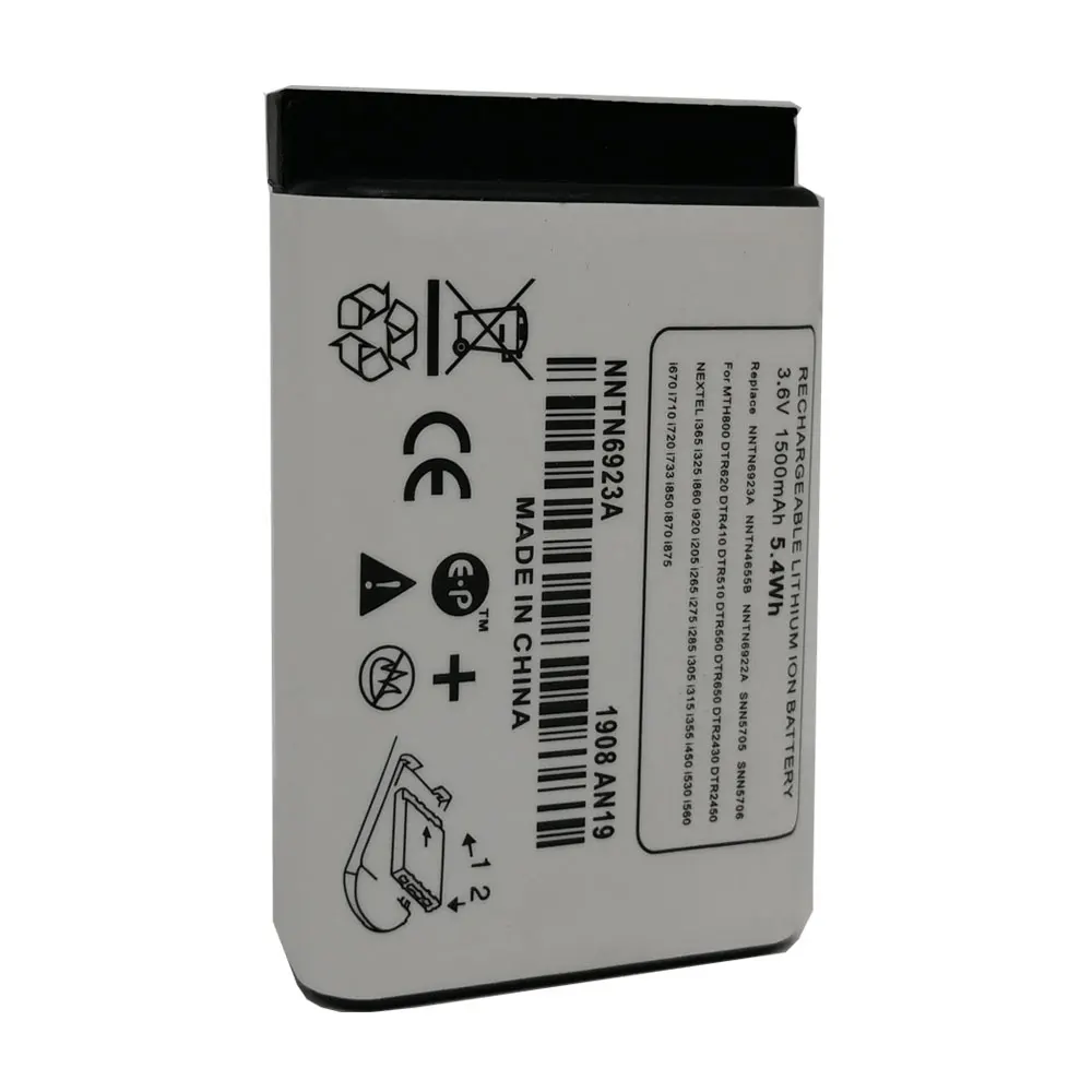 NNTN6923A NNTN4655B 1800 мА/ч литий ионный аккумулятор Батарея для Motorola DTR620 MTH650 MTH800 i860 i920 i205