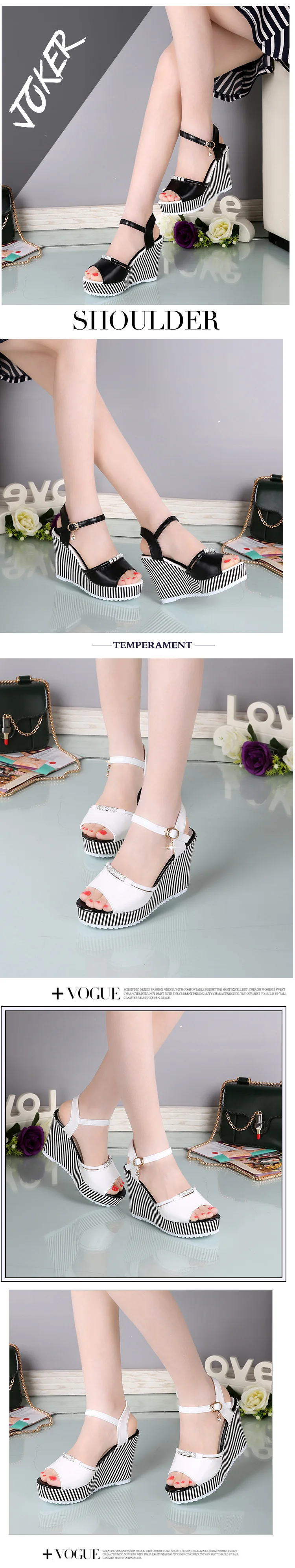 Women's Platform Wedges Waterproof Sandals