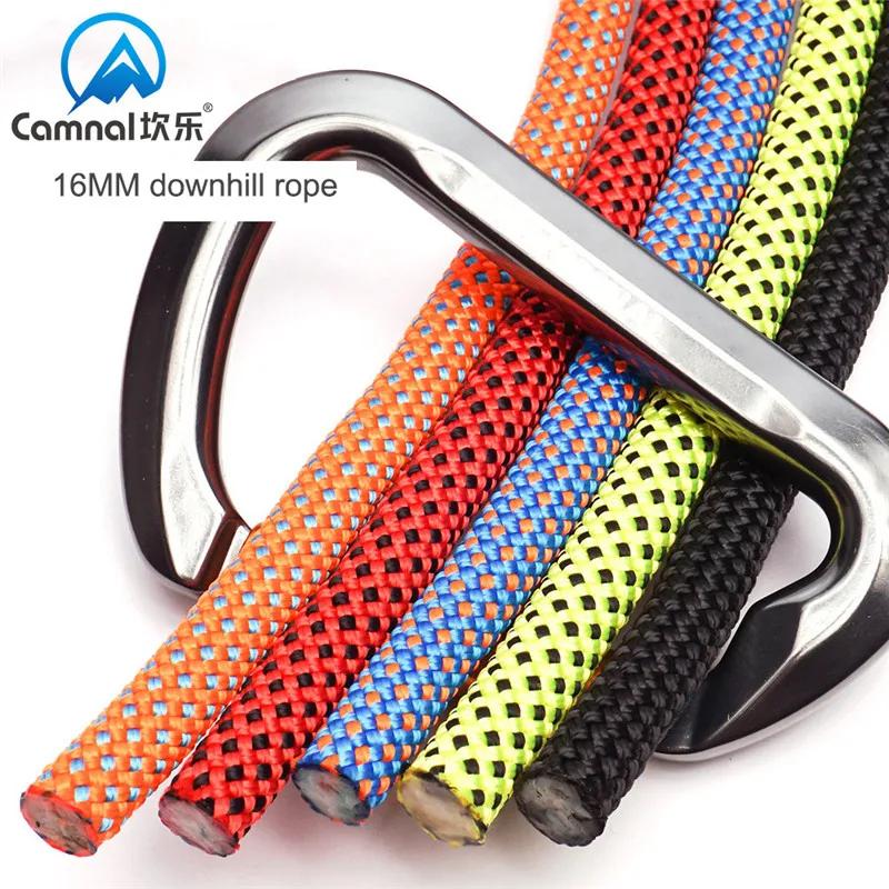 

High Quality 16mm Climbing Rope Safety Rope Professional Downhill Rescue Life-saving Aerial Work Rope Outdoor Climbing Equipment