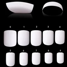 

600PCS/PACK Short Design Square Coffin Ongle White Clear Natural Professional Impress Nails Full Cover False Tips Press On Nails