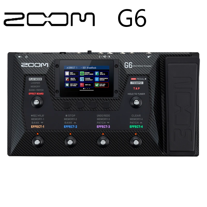 voorspelling Bij elkaar passen huiswerk Newest Zoom G6 Multi-effects Guitar Processor Integrated Pedal Board With 6  Stomp Switches And Expression Pedal / Volume Pedal - Microphone Accessories  - AliExpress