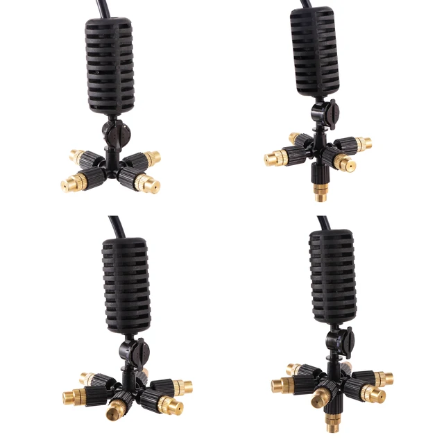 Kert Üvegházhatású Porlasztási Rendszer 4/5/6/7 Út Állítható Sárgaréz Permetező Készlet Park Botanikus Tereprendező Eszköz - Image 2