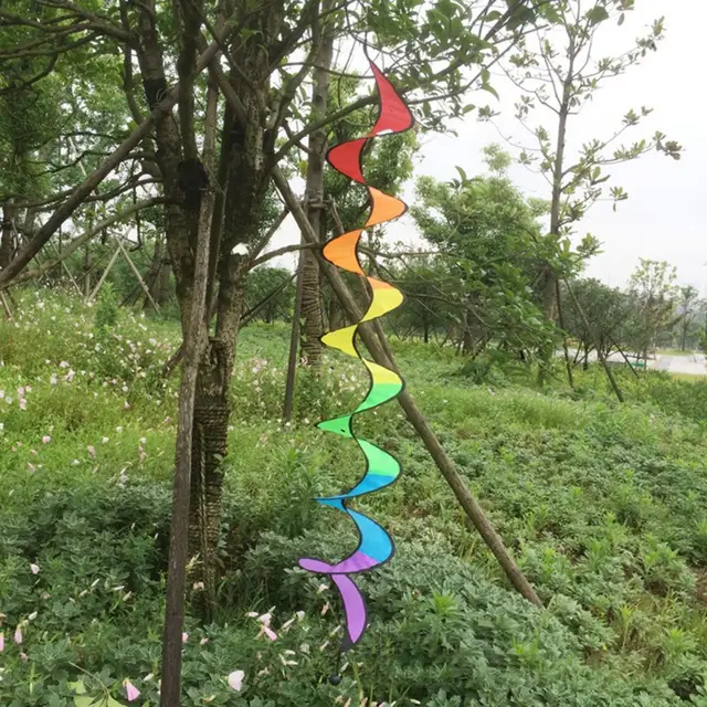 Windmill Vibrant Color Foldable Fabric Pins Wind Spinner Toy for Kids 2