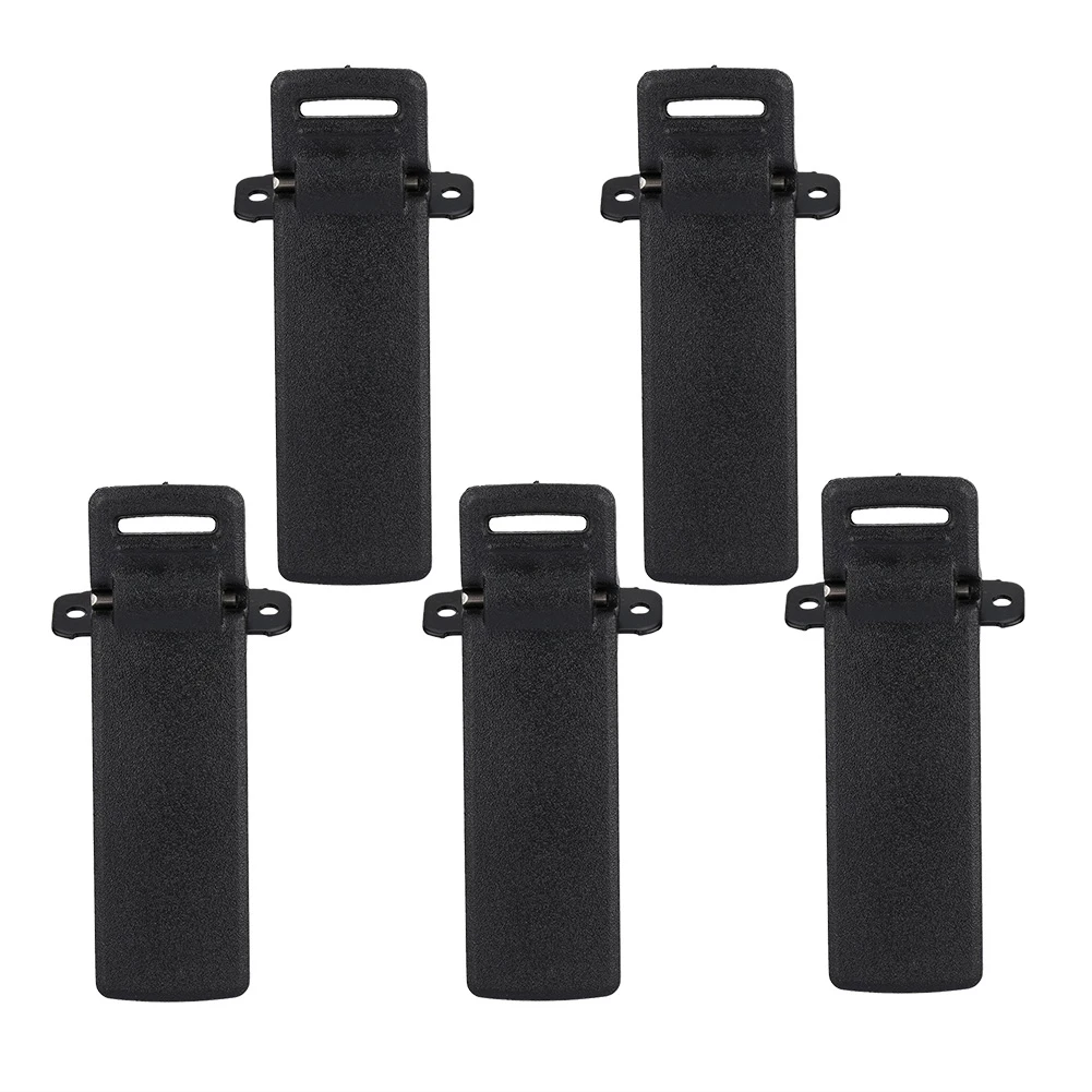 

SOONHUA 5pcs Stable Walkie Talkie Belt Clip Portable Belt Clips For BAOFENG UV-5R TYT TH-F8 Ham Radio Walkie Talkie Accessories