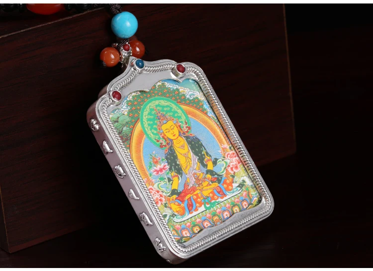Квадратная коробка garwu подвеска thangka bodhisattva используется для тибетских буддийских предметов