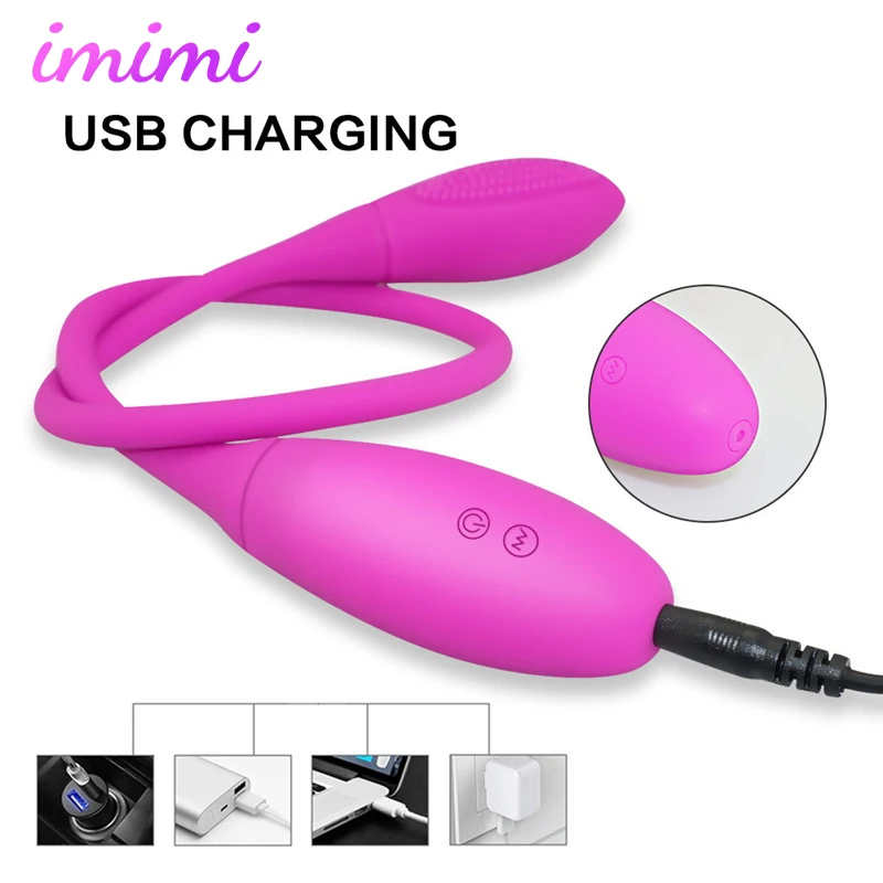 7 Frequency Rechargeable Vagina Anal Double Vibrator Eggs Female Clitoris Stimulate Masturbator Adult Sex Toy For Men Women
