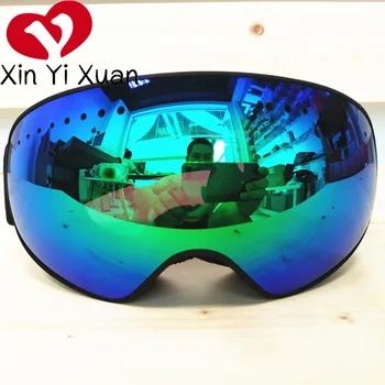 

New Style Ski Goggles Double Layer Anti-fog Ski Goggles Adult Snowfield Eye Protection Goggles Children Ski Mask