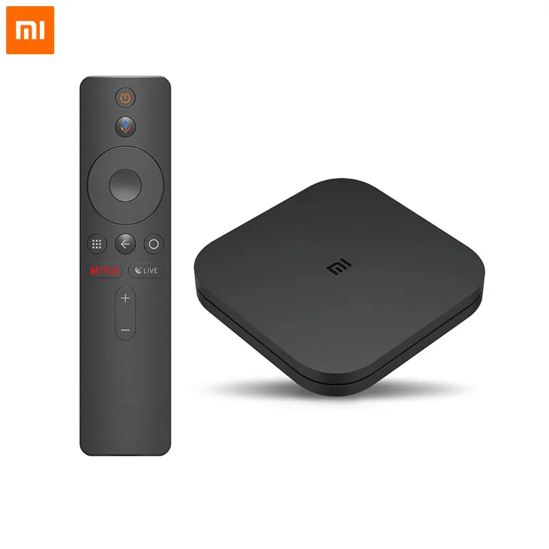 Глобальная версия Xiaomi mi ТВ-приставка S Android 8,1 2 Гб ОЗУ 8 Гб ПЗУ смарт-ТВ приставка 4K четырехъядерный HD mi WiFi Mali 450 1000Mbp плеер - Цвет: Black