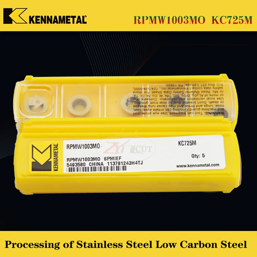 10 шт. kennametal RPMW1003MO-FS KC725M SPMIC9 KC522M KCPK30 фрезерные вставки из нержавеющей стали с высокой твердостью