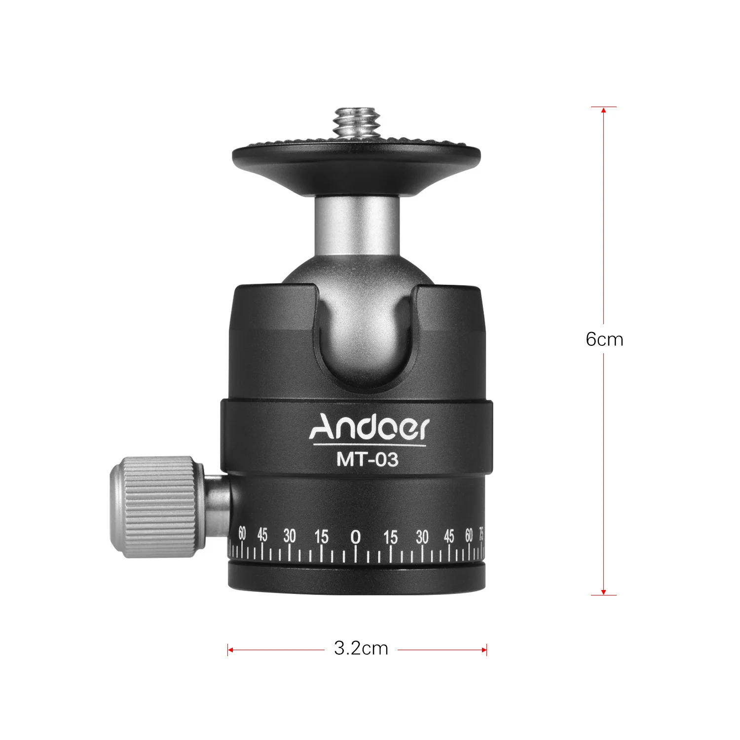 Ndoer MT-03 мини шаровая Головка DSLR ILDC штатив монопод для камеры БЫСТРОРАЗЪЕМНАЯ шаровая Головка аксессуары для фотографирования