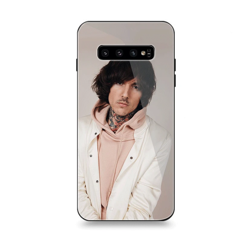 Чехол для телефона Стекло для samsung A10 A20 A30 A40 A50 A60 A70 S7 край S8 Plus Note 8 9 S10 крышка Sykes для мобильных телефонов с надписью Bring Me The Horizon Bmth