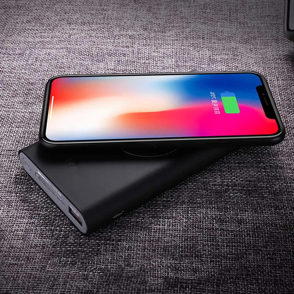 Qi беспроводной внешний аккумулятор 30000 мАч для iPhone X Xs MAX XR 8, беспроводное зарядное устройство, внешний аккумулятор для samsung S8 S9 Note 9 8, быстрое зарядное устройство