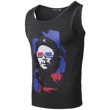 Мужской жилет, цветной, с принтом Che Guevara, однотонный, большой, динамичный, модный, мужской жилет