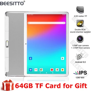 

2020 New 10 Inch Android 9.0 Tablet Quad Core 32G ROM Tablets 1280*800 IPS LCD Dual SIM Card 3G Tablet Pc планшет With Free Gift