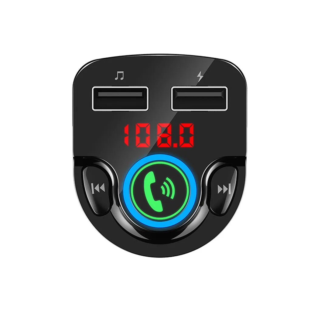 Автомобильный комплект с громкой связью, беспроводной Bluetooth, fm-передатчик, ЖК MP3-плеер, двойное USB Автомобильное зарядное устройство, 3.1A, Hands Free, автомобильный электронный