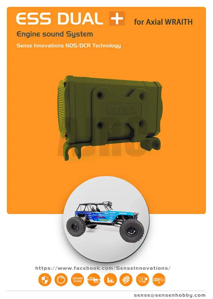 RC 모델 엔진 사운드 시뮬레이터, Ess-dual Dual Dual Horn Simulation Sound Group ...