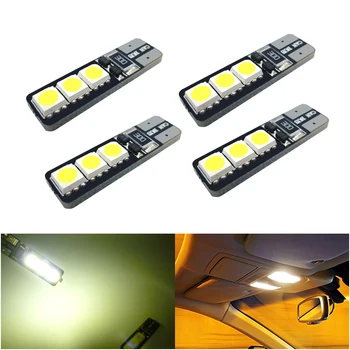 

4x Car Led T10 W5W LED Light Bulb Car Interior Dome Map Reading Lights For Honda CRV 2005 Accord Civic 2006 2011 Fit Jazz City