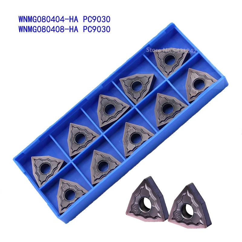 10 шт. вставки WNMG080404 WNMG080408 HA PC9030 100% оригинальная карбидная вставка внешний