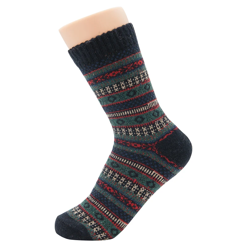 Мужские толстые хлопковые носки специальные зимние толстые теплые носки высококачественные зимние мужские s harajuku ретро теплые шерстяные носки(5 пар