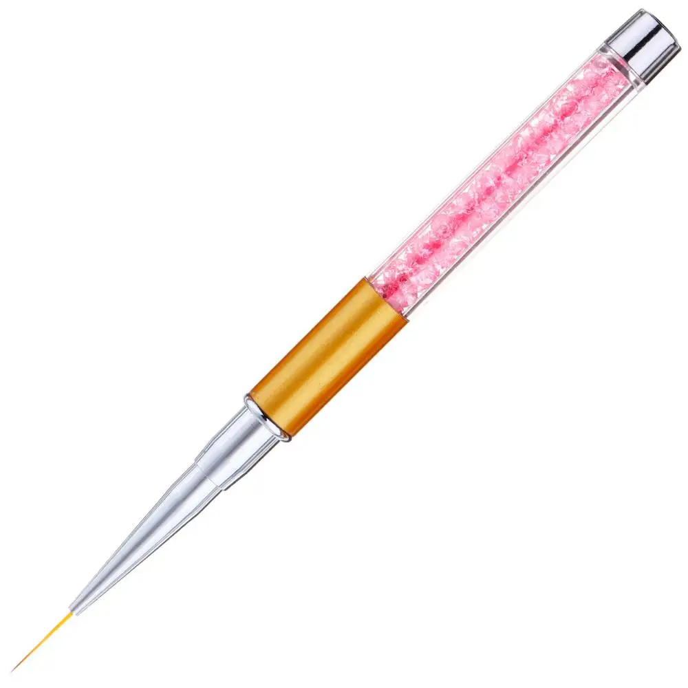 Long pull wire NOQ, профессиональный дизайн ногтей, розовые стразы Рисование стержней, салонная ручка, маникюрные щетки, акриловая щетка для ногтей - Цвет: Long pull wire