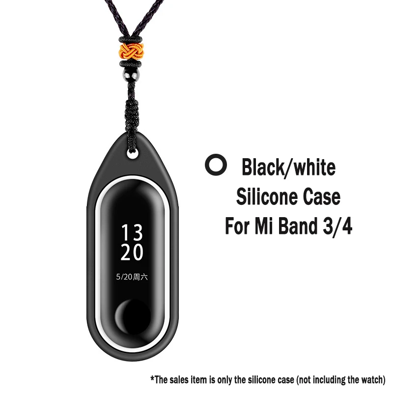 Силиконовый чехол для Xiaomi mi Band 5 4 Mi 3 nfc сменный декоративный подвесной ремешок