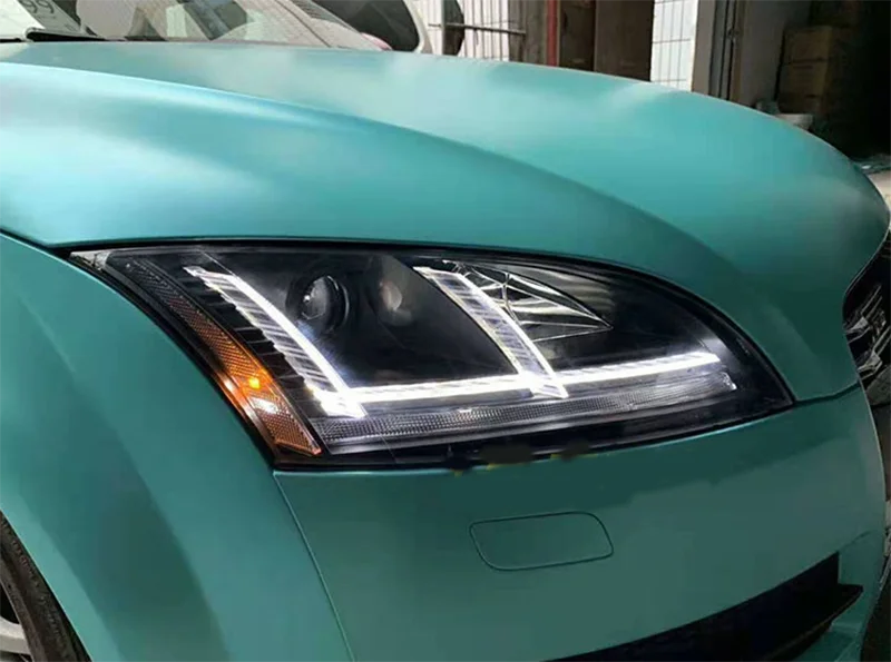 Стайлинга автомобилей светодиодные фары для автомобиля Audi TT фар 2006 2007 2008 2009 TT светодиодные лампы фар с динамический сигнал поворота