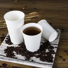 100 шт 40/80/200/250 мл чисто белые бумажные стаканчики одноразовые Кофе чашки сока Чай молока чашка с соломкой Питьевая аксессуары вечерние поставки