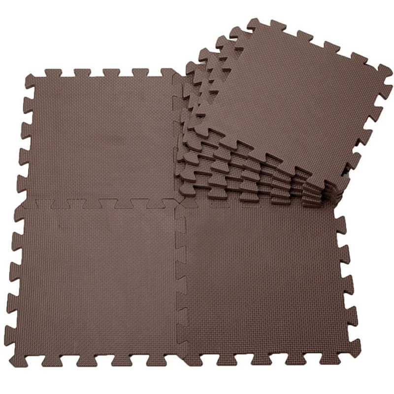 30*30 см tapete infantil детские подкладки игровой коврик игрушки для детей Детский ковер мягкий пол eva пены головоломки коврики - Цвет: Coffee