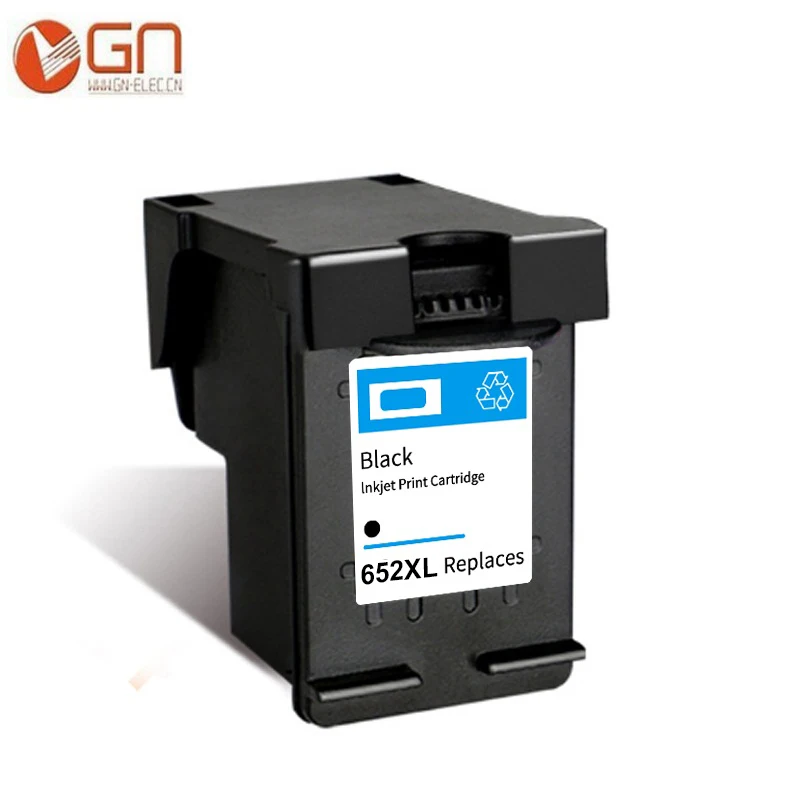 1BK GN заправка 652 Замена для hp 652XL 652 чернильный картридж XL для hp Deskjet 1115 1118 2135 2136 2138 3635 3636 3835 4536 принтер - Цвет: 1BK