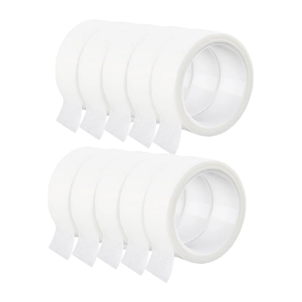 10 Packs 5 Yard Eyelash Grafting Tape Breathable Lashes Curling Perming Gauze