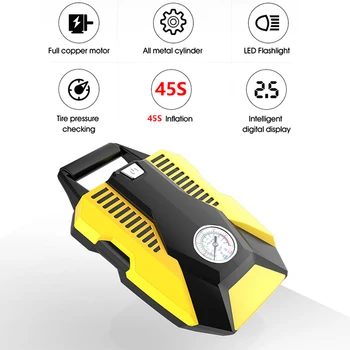 

Digital Display Car Inflatable Pump 12V Auto Car Air Compressor Vehicle Tire Inflator Pump For Car Motorcycles Bicycles