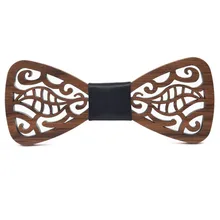 Деревянный галстук-бабочка, классический полый, Резные листья, жаккард, модный, мужской, для отдыха, свадьбы, высший сорт, из цельного дерева, галстук-бабочка, унисекс, новинка, подарок