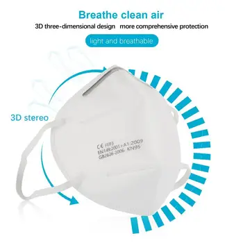 

NEW Folding Masks Non-Woven Meltblown Cloth Mask Protective Face Mouth Masks Anti-Fog Dustproof Masks 1Pcs
