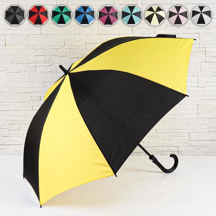 Paraguas mujer, bastón semiautomático de 8 radios, R = cm, color mixto, accesorios para ropa y zapatos|Paraguas| -