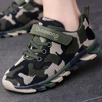 

Boys' Sneakers Mesh Breathable Camouflage Children's Shoes 2020 Spring Primary School Running Shoes Girls' Fashion Casual Shoes