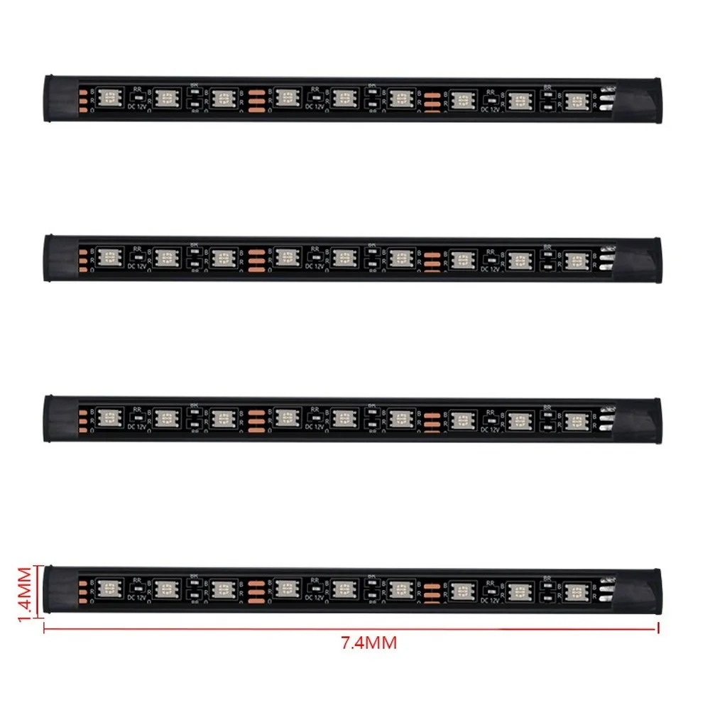 RGB светодиодный светильник для автомобиля 5050 9smd атмосферный светильник один на четыре автомобиля пульт дистанционного управления+ внутренний звуковой контроль светодиодный светильник s