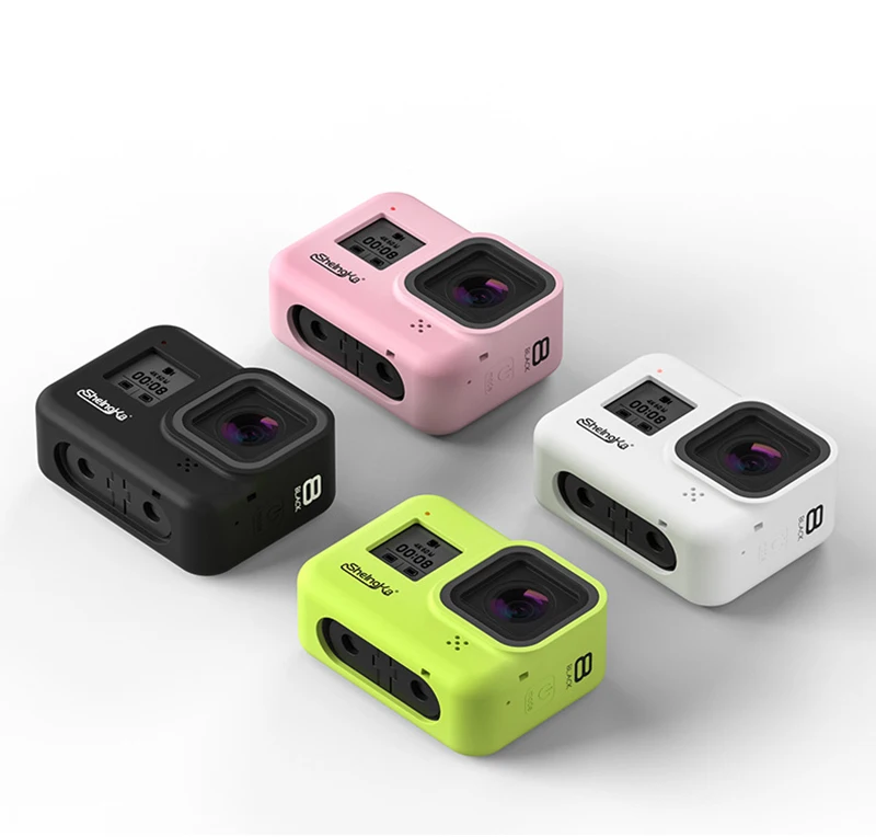 Силиконовый резиновый защитный чехол для экшн-камеры GoPro Hero 8 Black, защитный чехол для GoPro Hero 8 Black