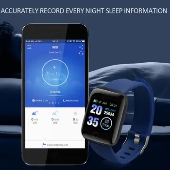 

Smart Watch 116 Plus Multifunctional Sports Bracelet Smart Wristband IP67 Heart Rate Fit Bit Digital Smart Watch